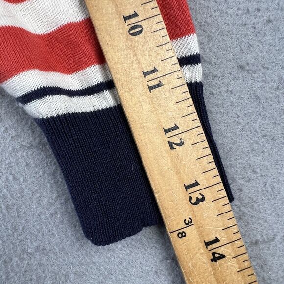 Armand Ventilo Sweater Women’s XS Striped 3/4 Sleeve Beaded Neck Accent Cotton - Picture 13 of 16